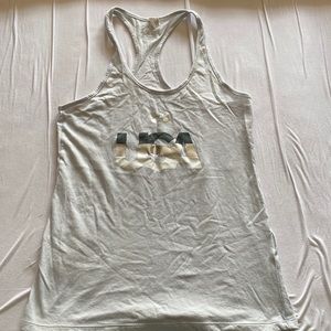 Gray under Armour USA tank top - small